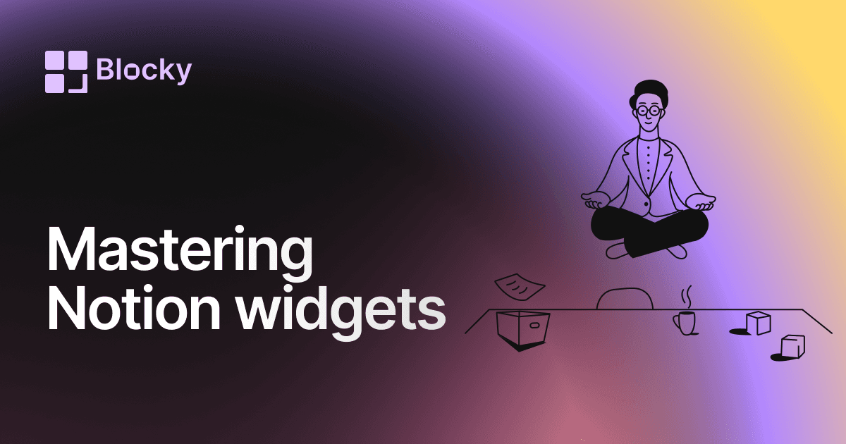 Mastering Notion Widgets for Productivity