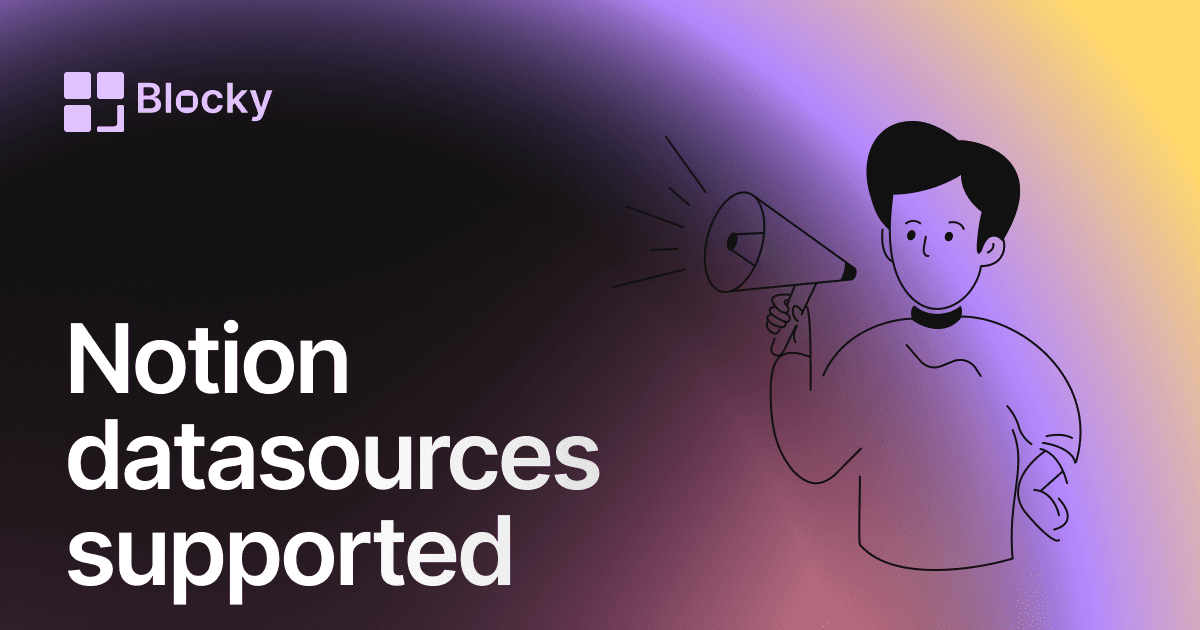 Blocky Supports the Notion Data Sources API