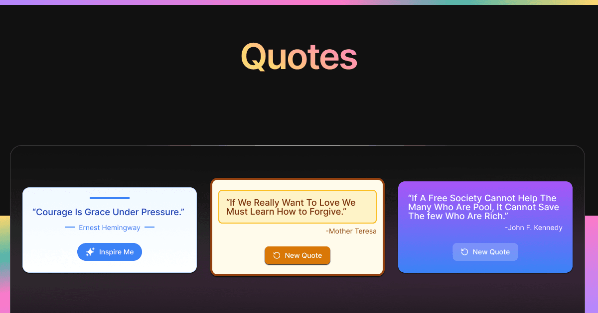 Quotes editor preview
