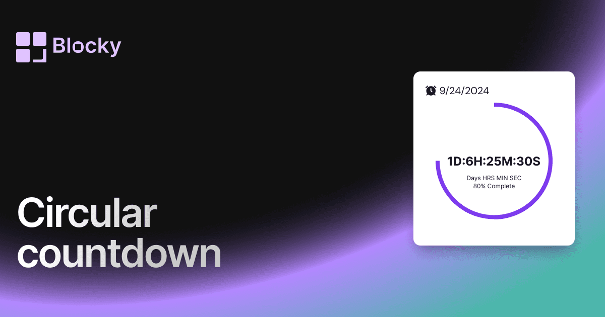Circular Countdown preview