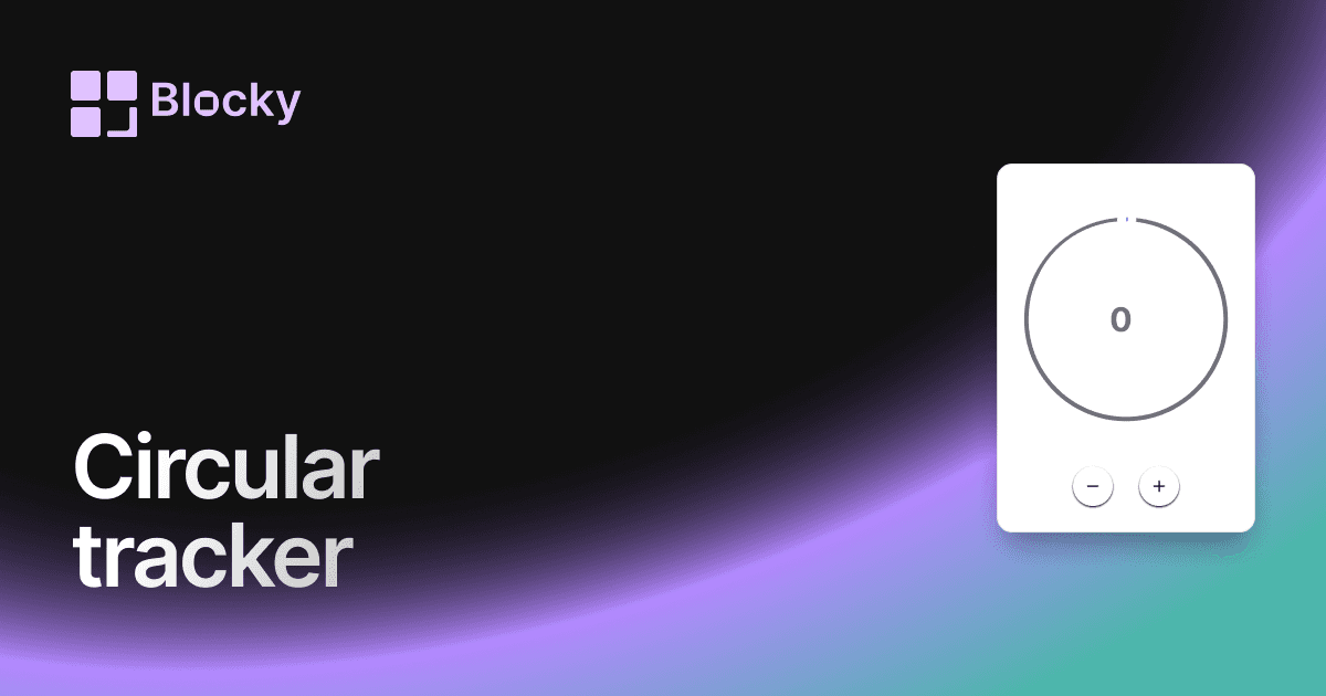 Circular Progress Tracker preview