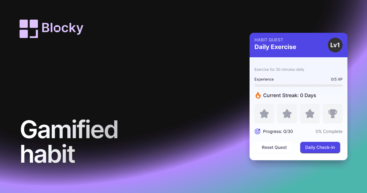 Gamified Habit Tracker preview