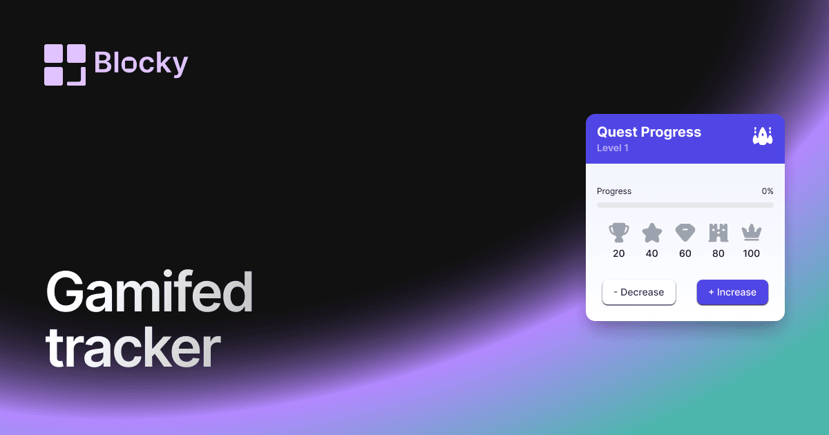 Gamified Progress Tracker preview