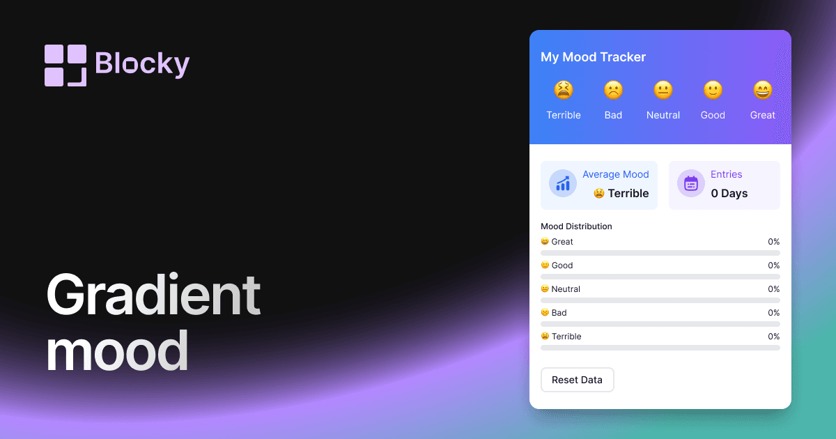 Gradient Mood Tracker preview