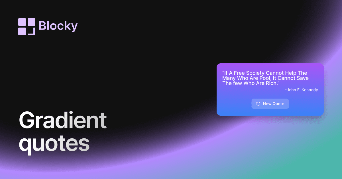 Gradient Quotes preview