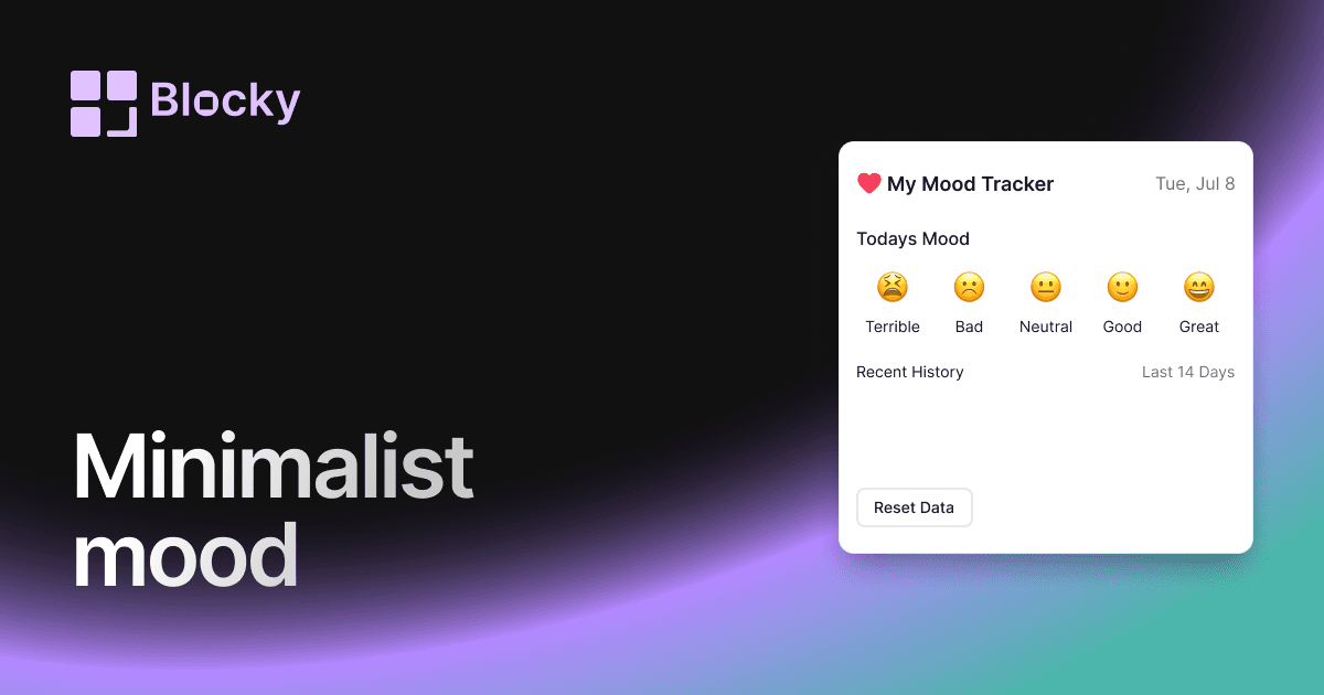 Minimalist Mood Tracker preview