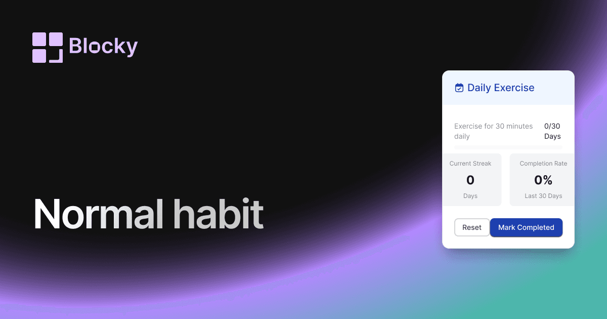 Normal Habit Tracker preview