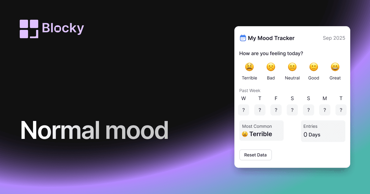 Normal Mood Tracker preview