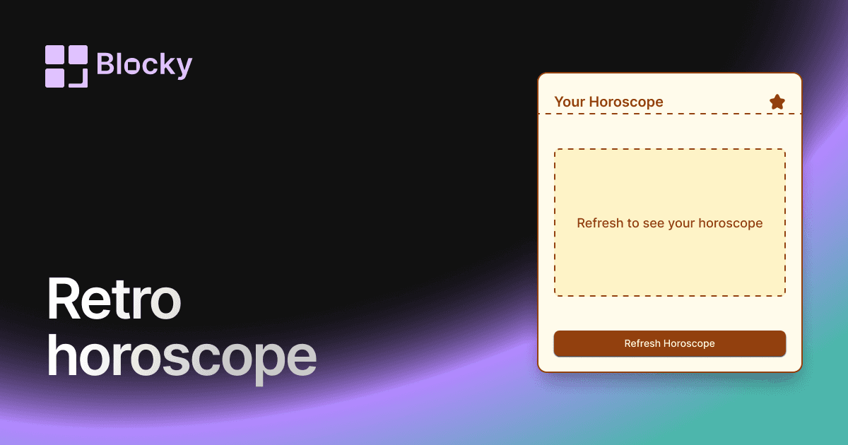 Retro Horoscope preview