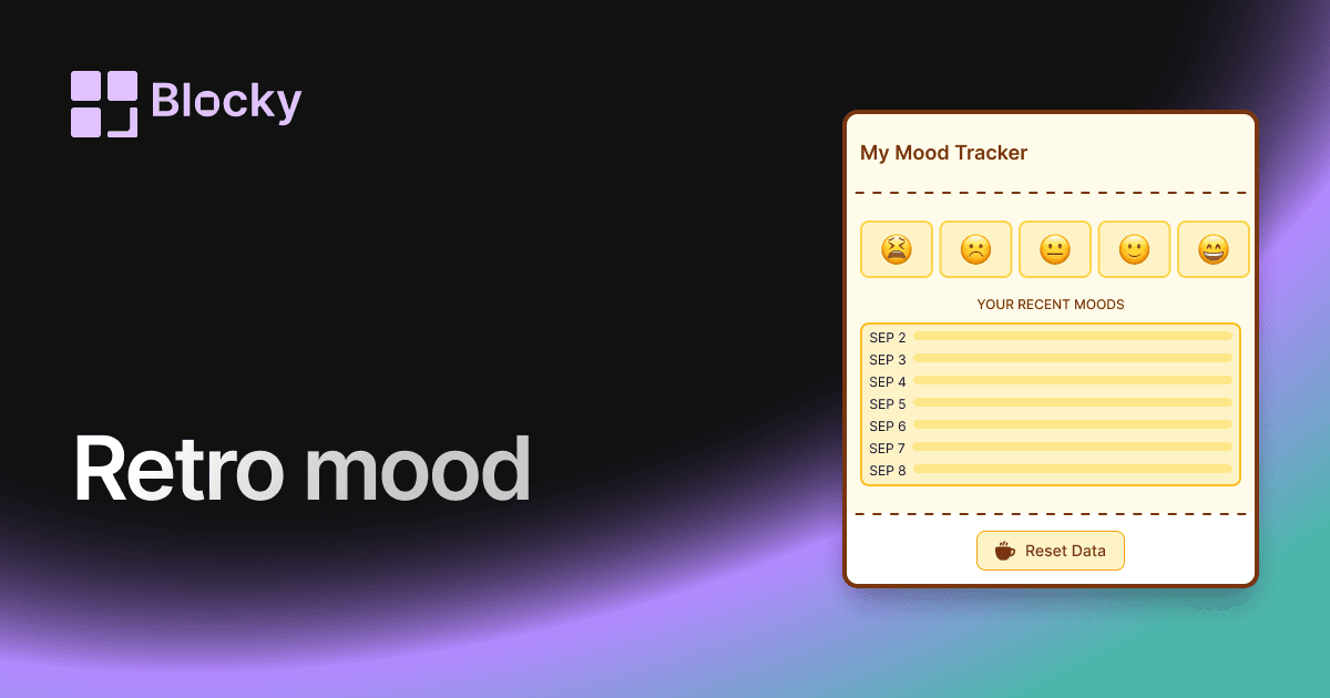 Retro Mood Tracker preview