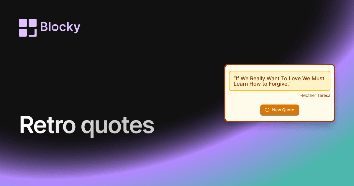 Retro Quotes preview