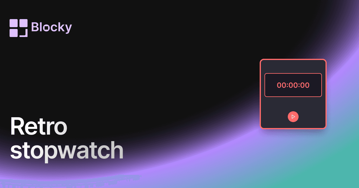 Retro Stopwatch preview