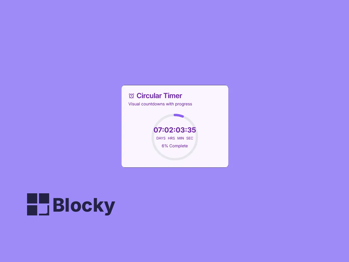 Circular Countdown Timer