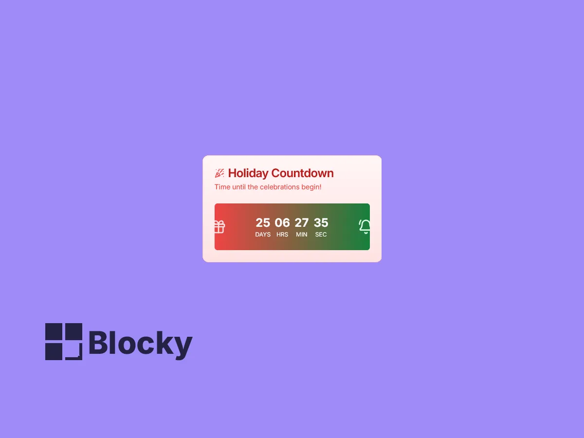 Holiday Countdown Timer