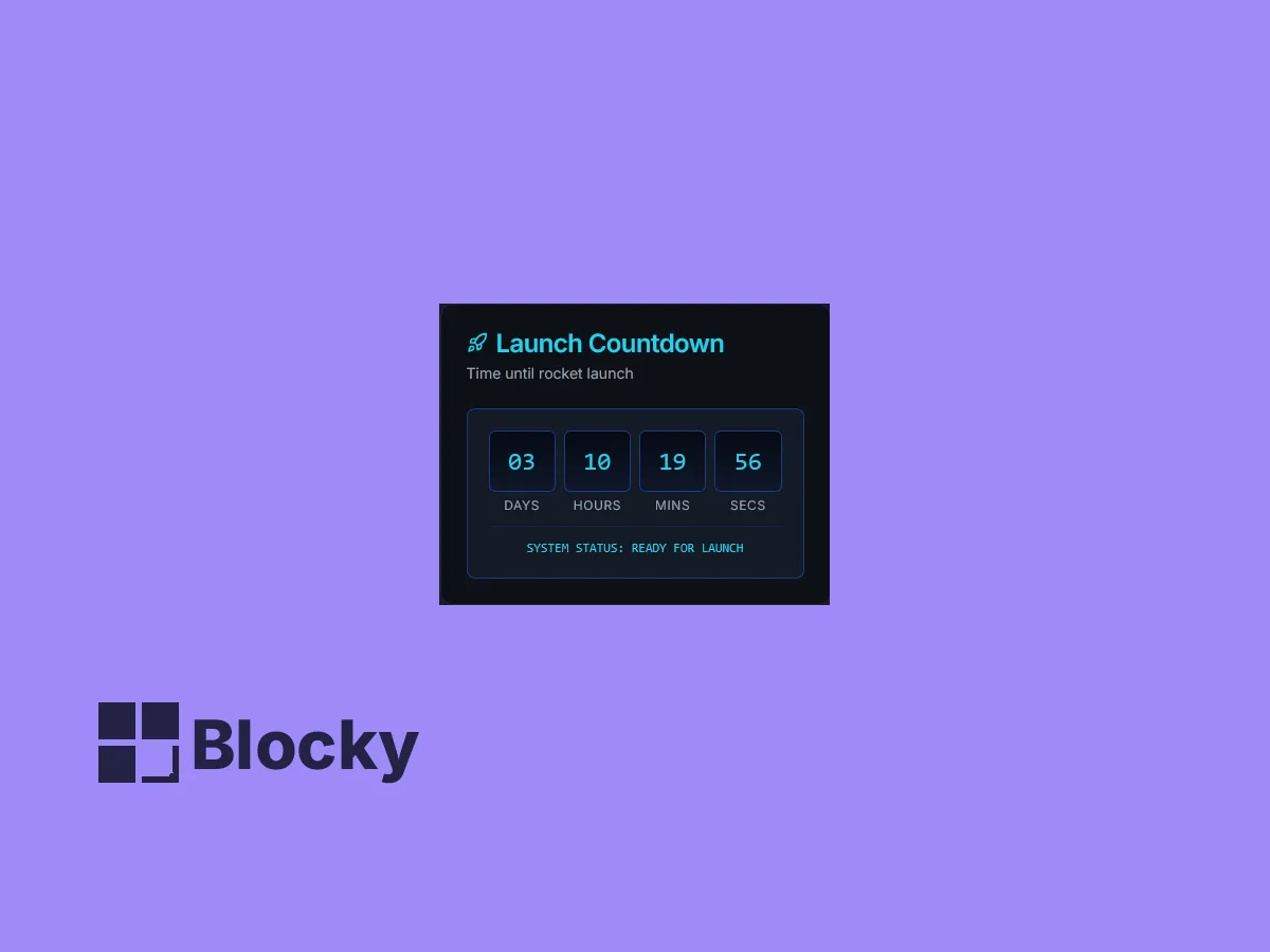 Space Countdown Timer