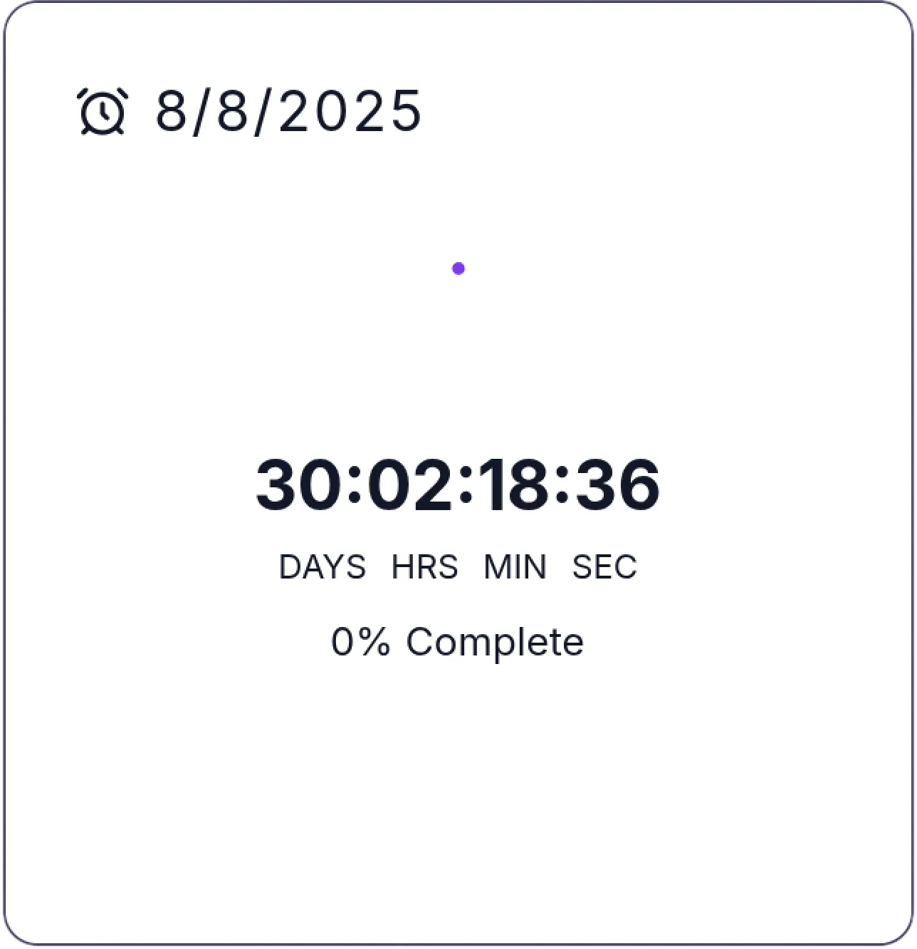 Circular Countdown Timer Notion Widget
