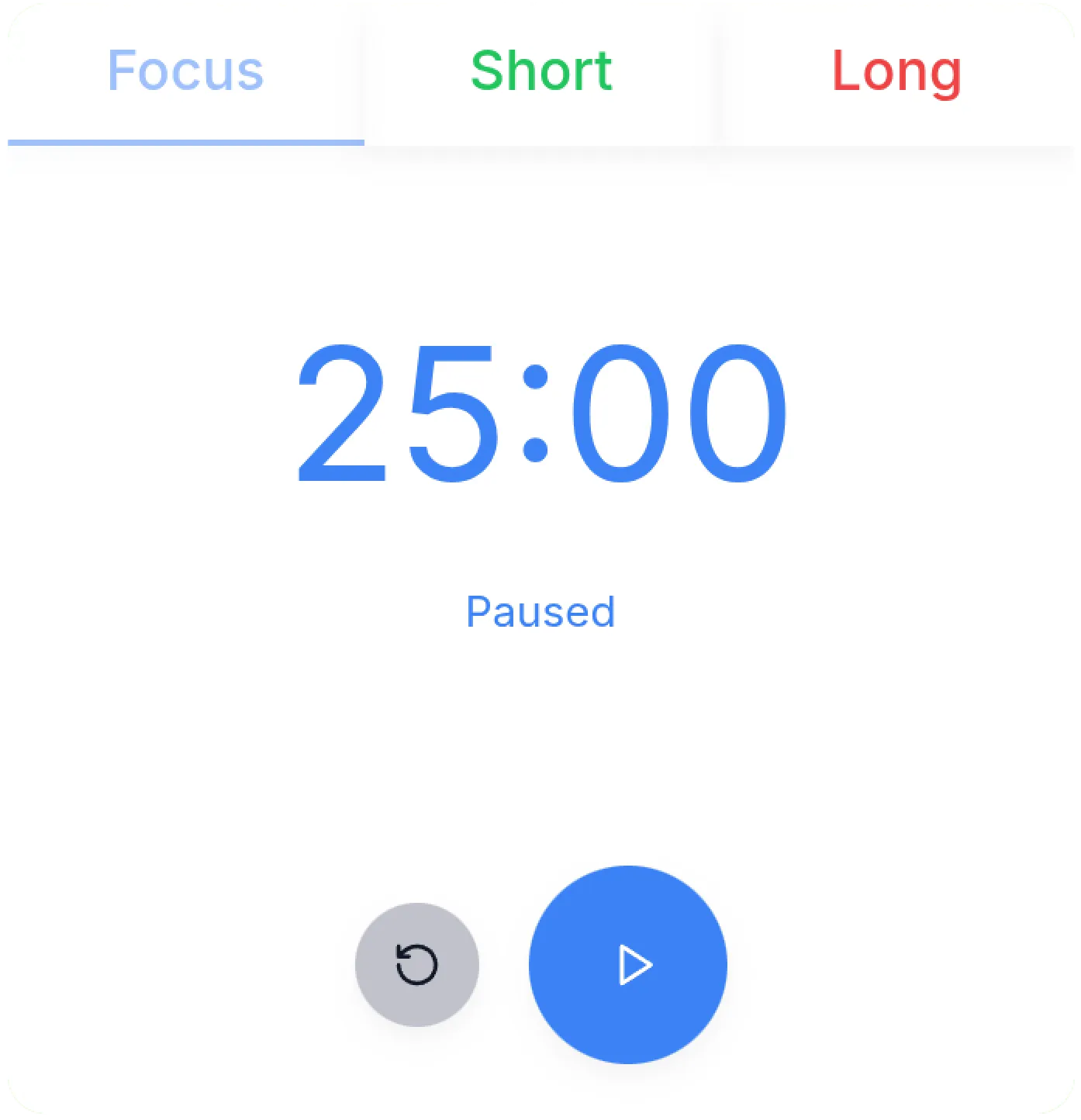 Minimalist Pomodoro Timer Notion Widget