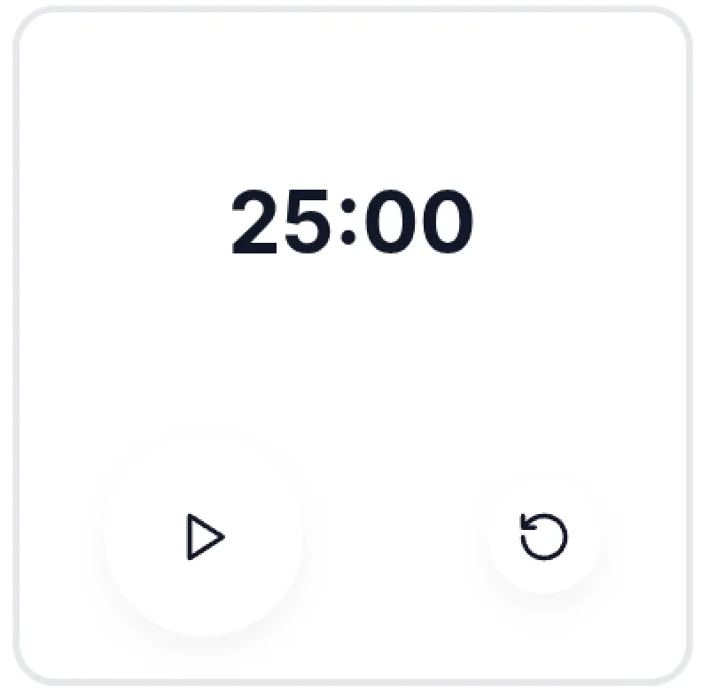 Normal Pomodoro Timer Notion Widget