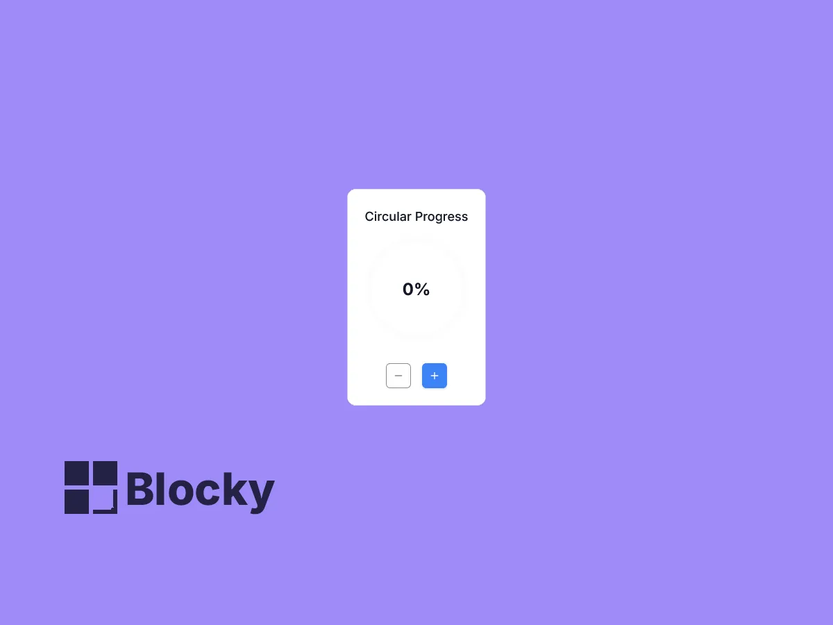 Circular Progress Tracker
