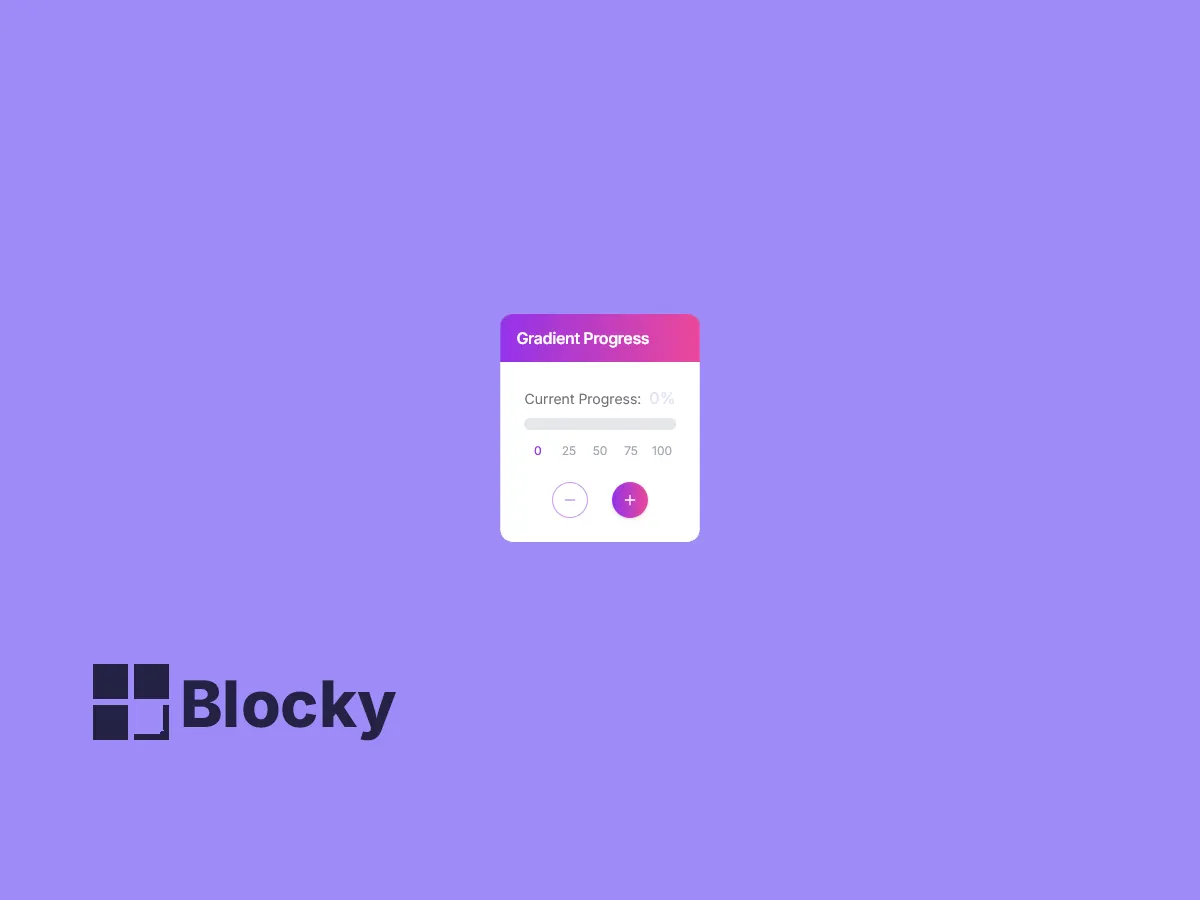 Gradient Progress Tracker