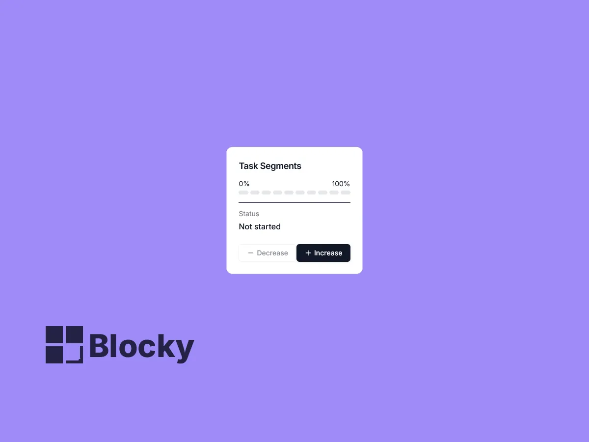 Segmented Progress Tracker