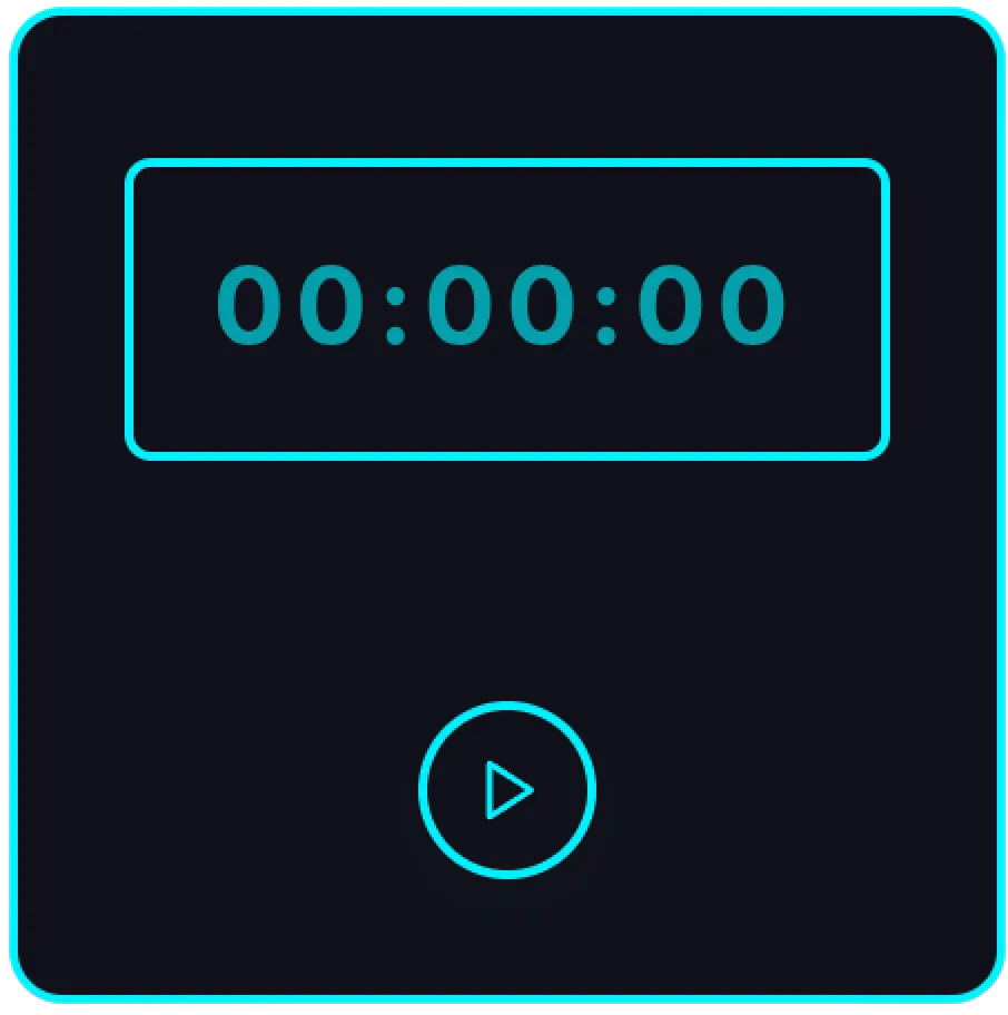 Neon Stopwatch Notion Widget