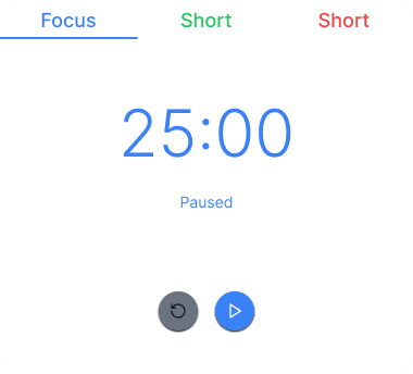 Minimalist Pomodoro