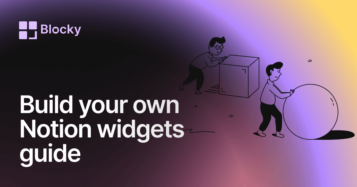 Build Your Own Notion Widget with HTML and CSS